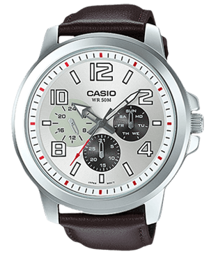Modny zegarek męski Casio MTP-X300L-7A datownik!